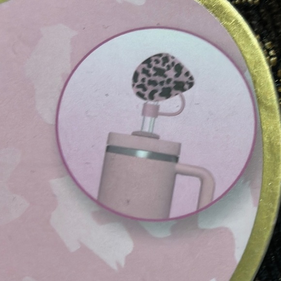 Pink and Black Cowboy Hat Straw Covers - Picture 3 of 3